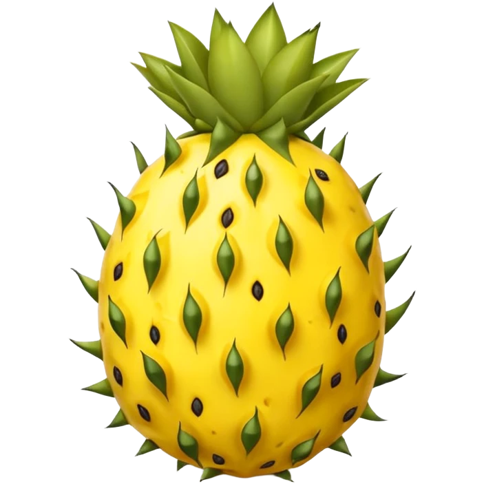 yellow pitahaya fruit cut  emoji