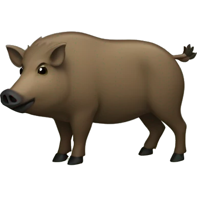 a boar marking it’s terrain  emoji
