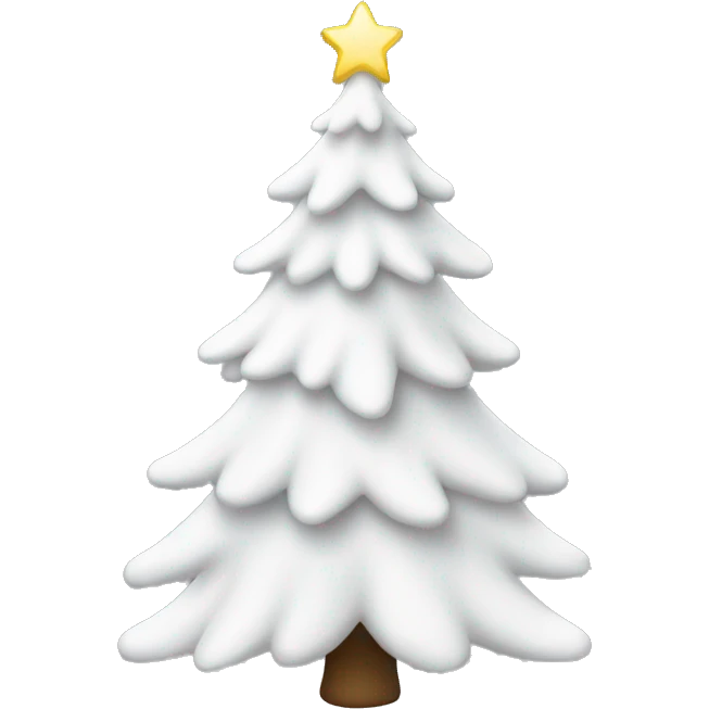 White christmas tree emoji