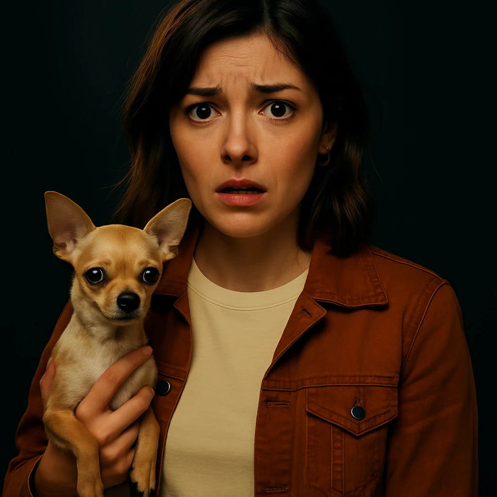 Change the facial expression to a surprised and worried look in the style of a Netflix series, keeping all other elements identical. emoji