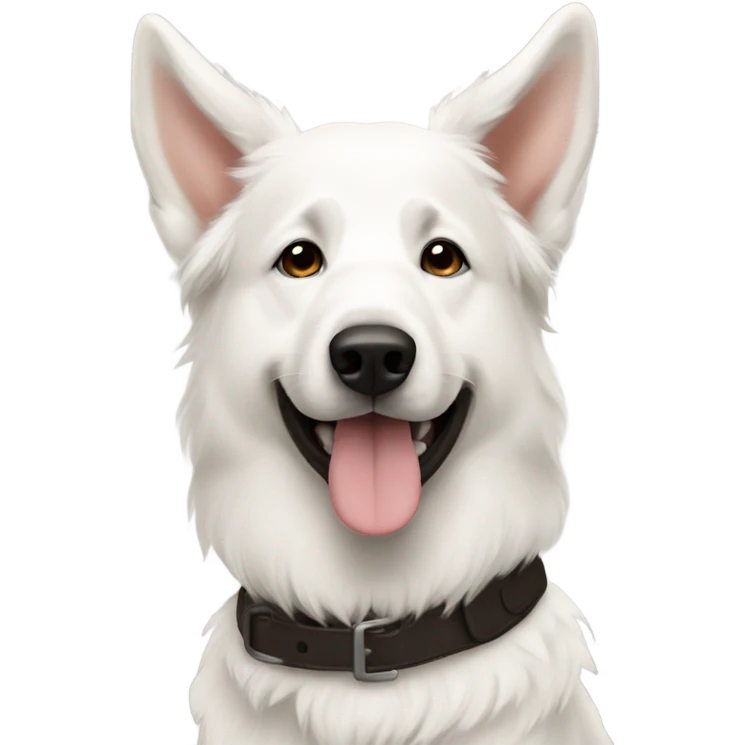 three white shepherds emoji