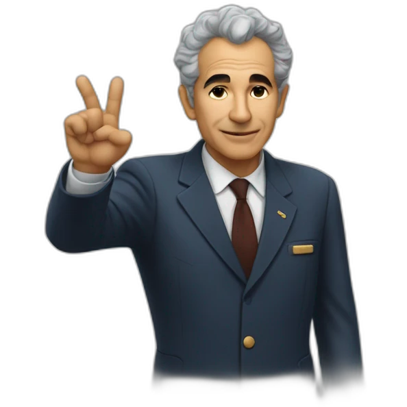 Aldo Moro doing the « ok » gesture emoji