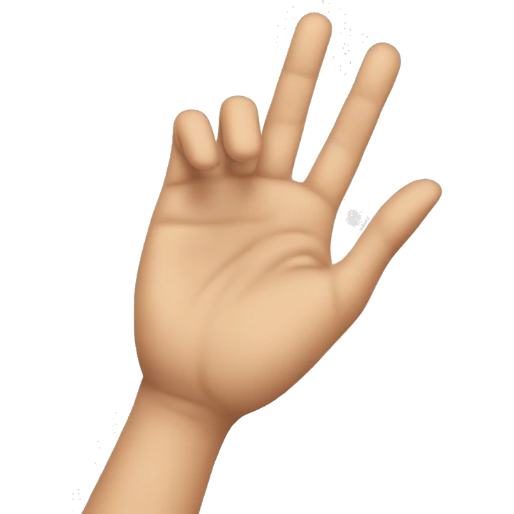 A hand with fingers doing the "this close" pose emoji