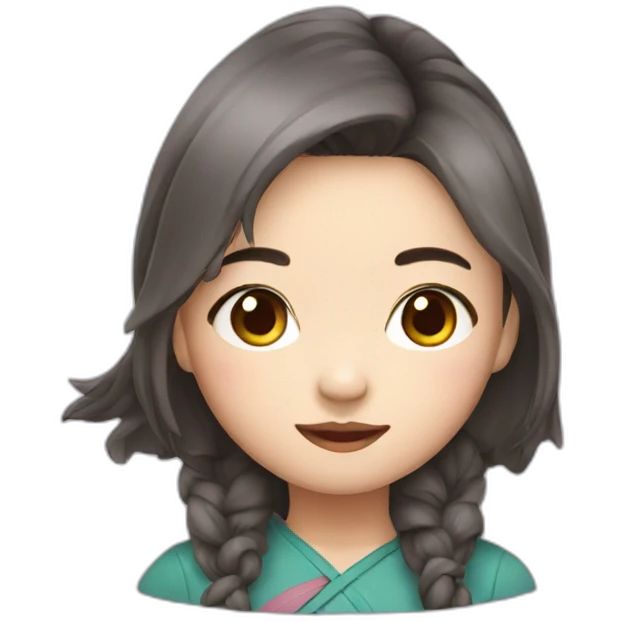 cute chinese girl emoji