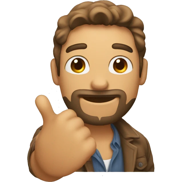 hombre diciendo hola  emoji