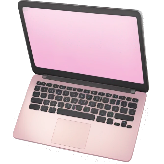 Light pink laptop emoji