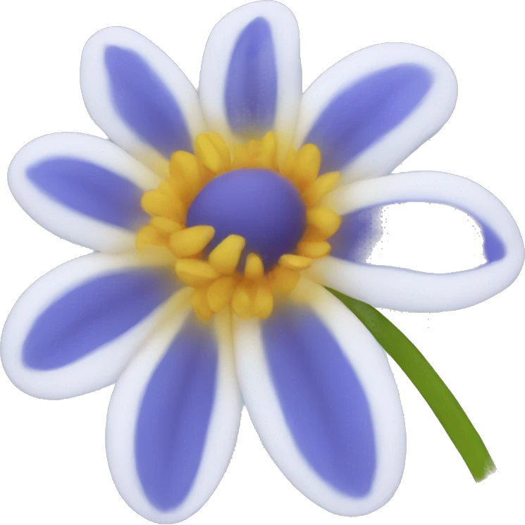 Blue flower Willa  emoji