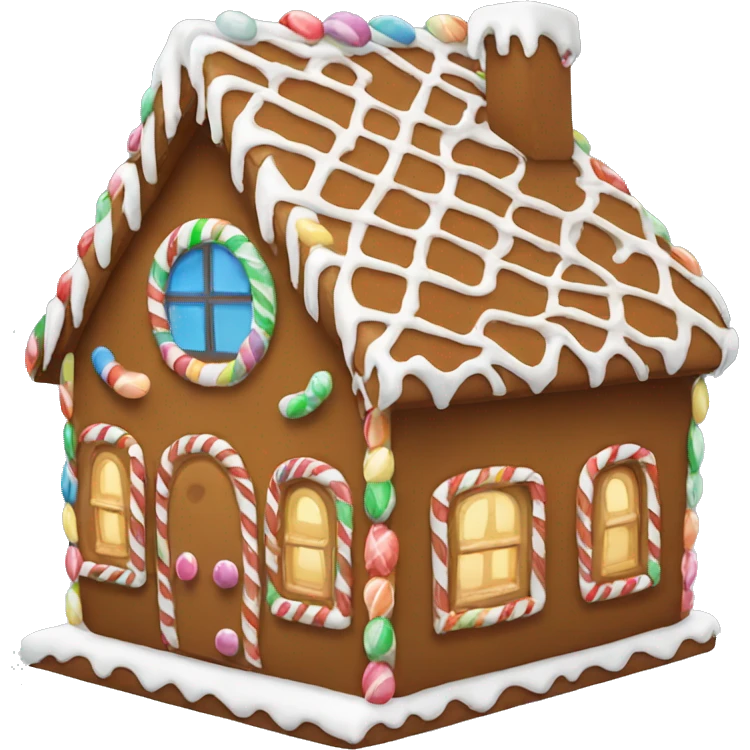 Gingerbread house emoji