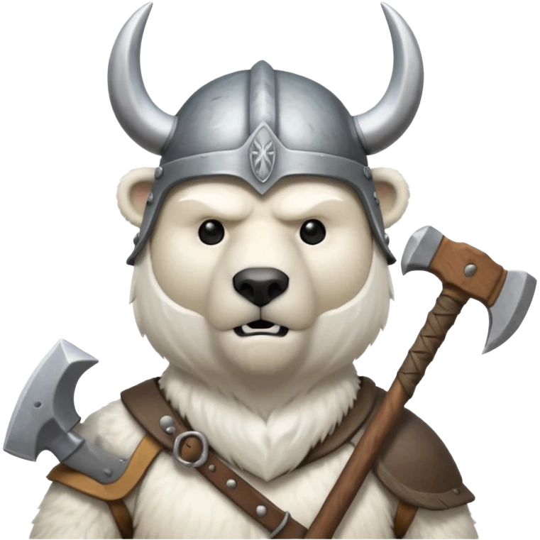Polar Bear viking  emoji