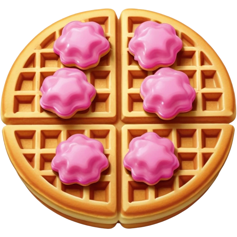 pink waffle emoji