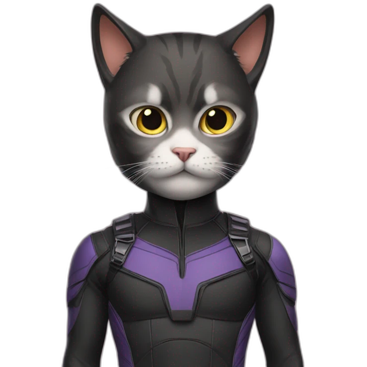 cat in hawkeye suit emoji