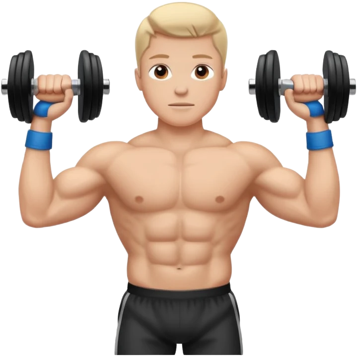 haltère élévation latérale orienté de côté emoji