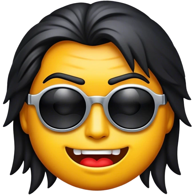 Cinematic Realistic Rock 'n' Roll Pop Culture Emoji, depicted with a dynamic portrayal of the rebellious spirit of rock music rendered with bold textures and vibrant, edgy lighting. emoji