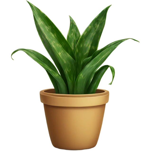 snake plant in pot emoji