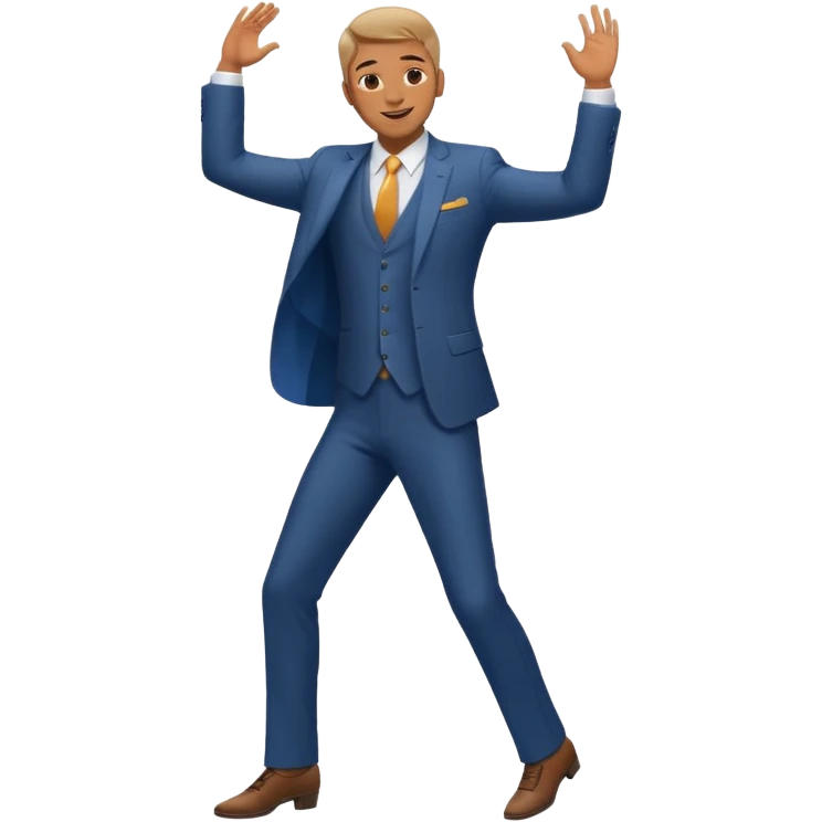 танцующий мужчина в полный рост emoji