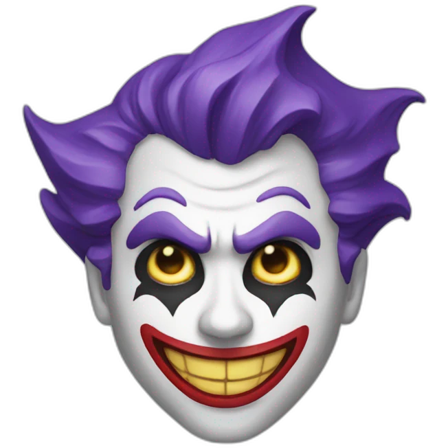 Make it look like a joker emoji