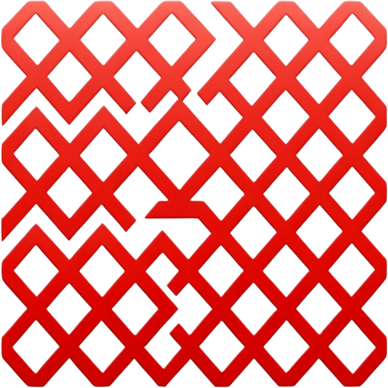 red and white squares emoji