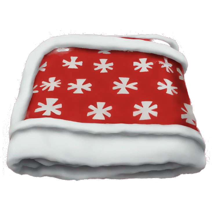 Red Christmas blanket  emoji