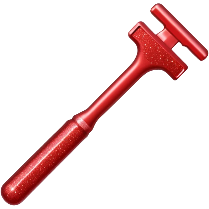 red glitter tool emoji