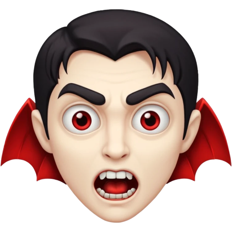 suprised vampire emoji