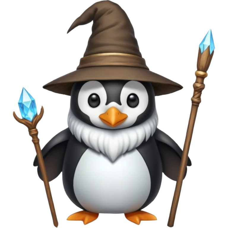 Penguin Wizard emoji