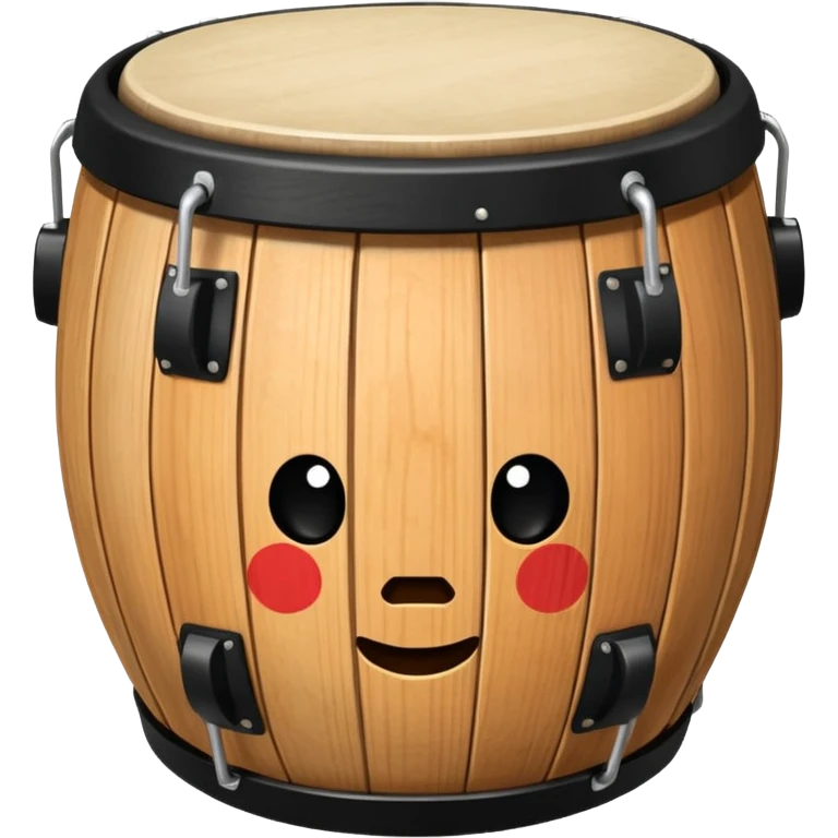 taiko drum in black emoji