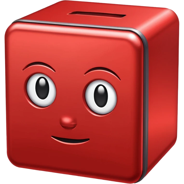 Boxy red emoji
