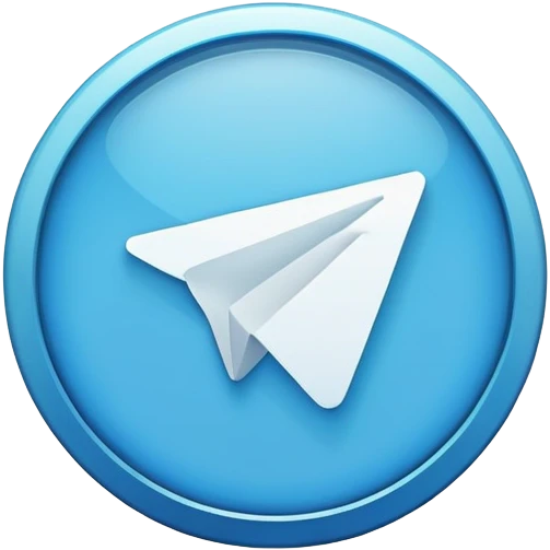 Telegram verification badge, blue circle with white checkmark emoji