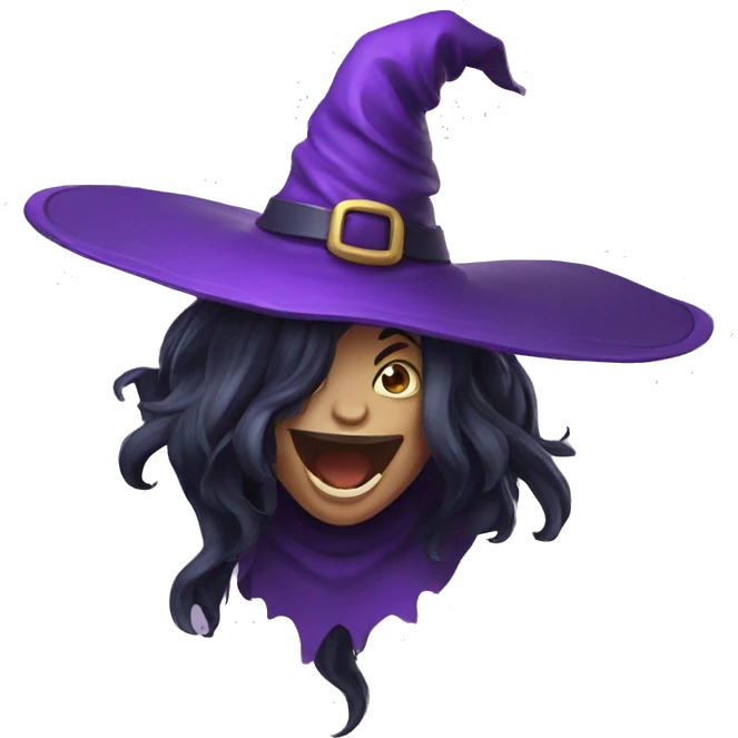 Witch laughting emoji