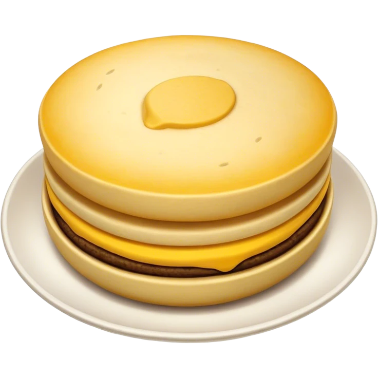 Colombian Arepa Cinematic Realistic Colombian Arepa Dish Emoji, depicted as a single, golden arepa with a crisp exterior and soft interior, rendered with lifelike textures and warm, inviting lighting. emoji