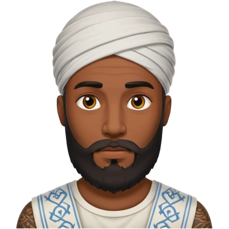 Un árabe tatuado emoji