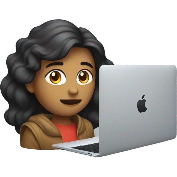 persona con una macbook emoji