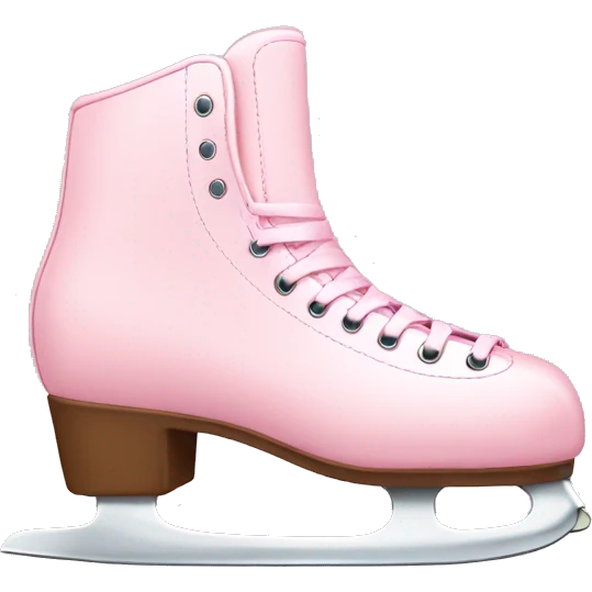 pastel pink ice skates emoji