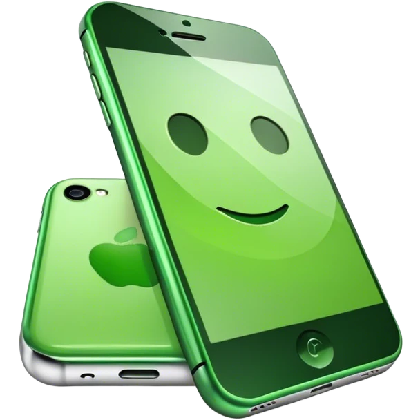 Iphone green emoji