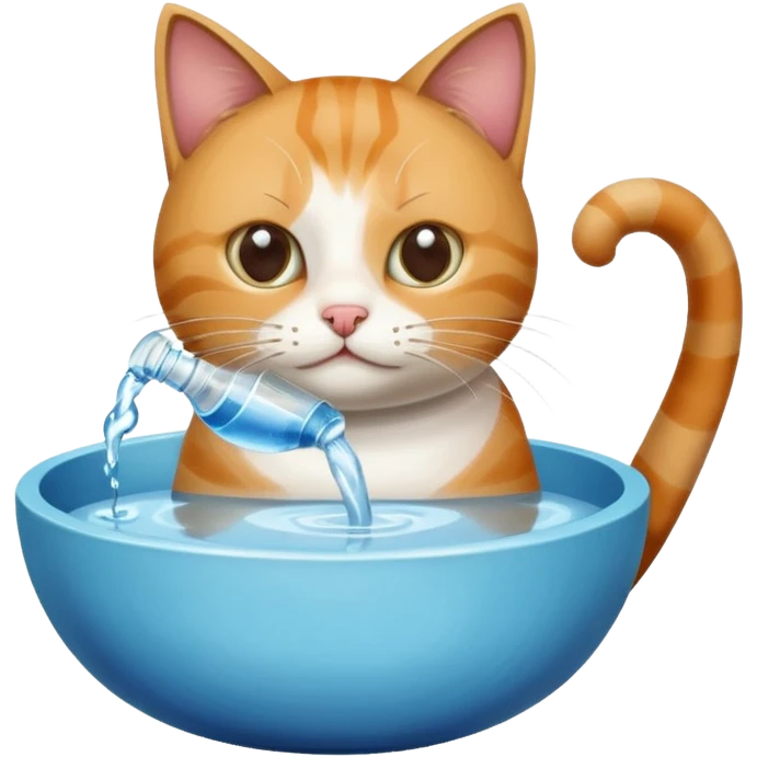 Cat Nutrition and Water Management emoji