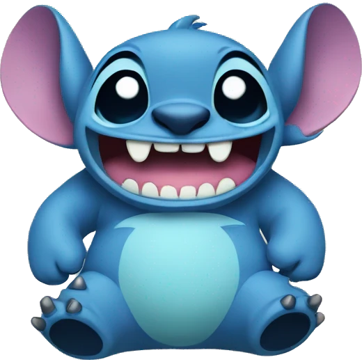 Happy stitch emoji