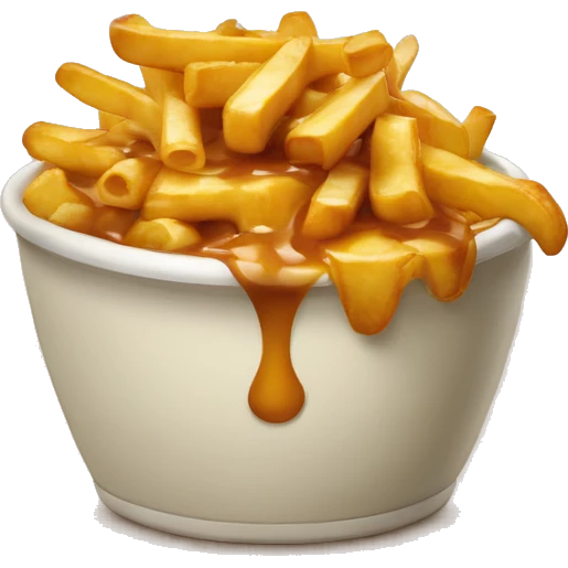 Poutine qui mange du poutine  emoji