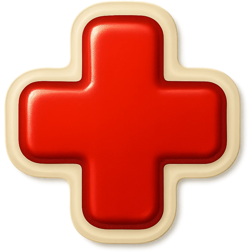red cross sticker that means no emoji