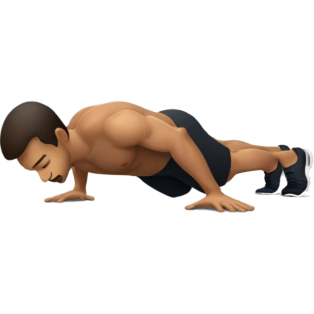 Man doing pushups emoji