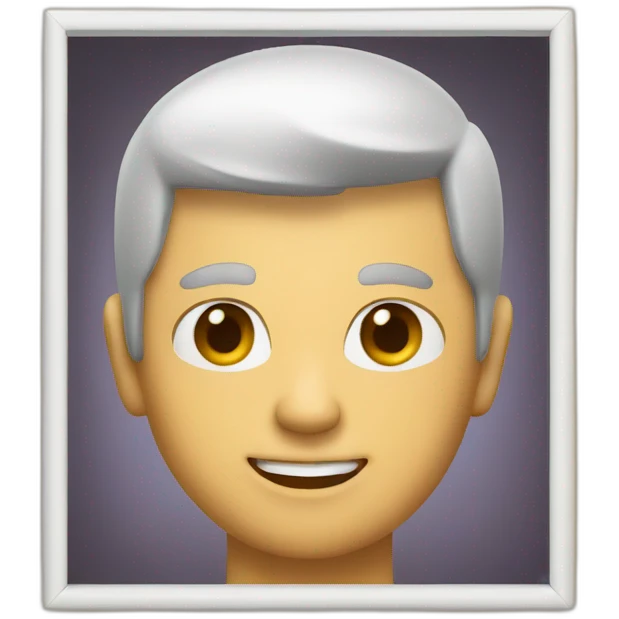 Brian Ho in a picture frame emoji