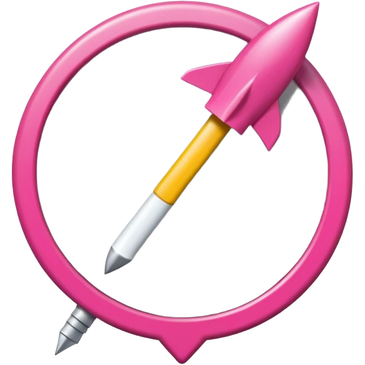 fleche directionelle blache sur fond de couleur rose sur un bouton   emoji