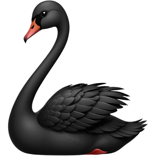 Cisne negro imponente emoji