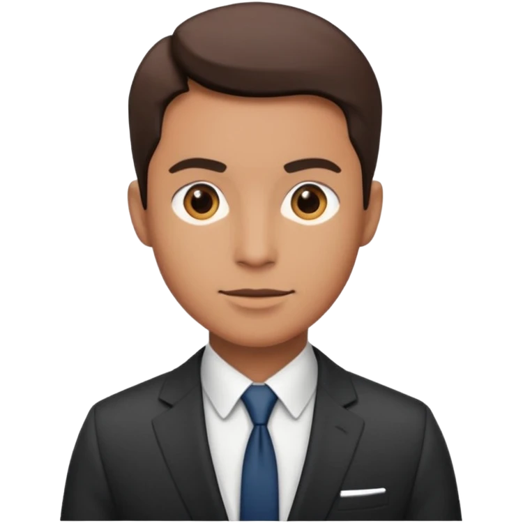 journalist in studio. emoji