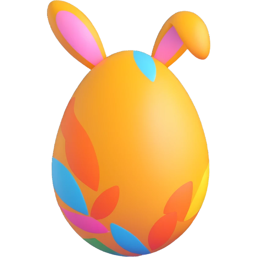 colorful Easter egg emoji