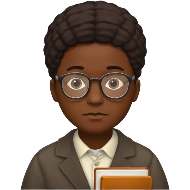 Create an emoji of an African wise cultural scholar that looks thoughtful, warm, and dignified emoji