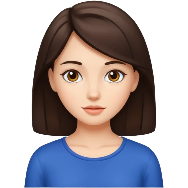 brunette girl emoji