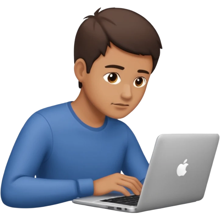 man using laptop emoji