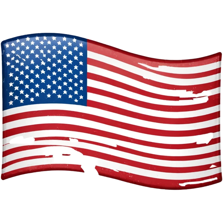 Upside down American flag emoji