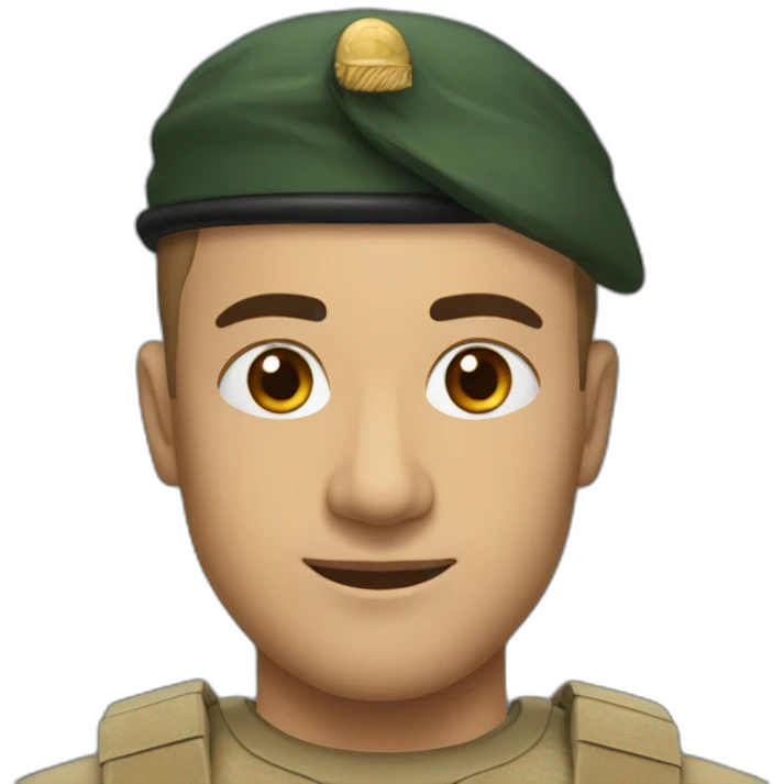 Marine le peine en arabe emoji