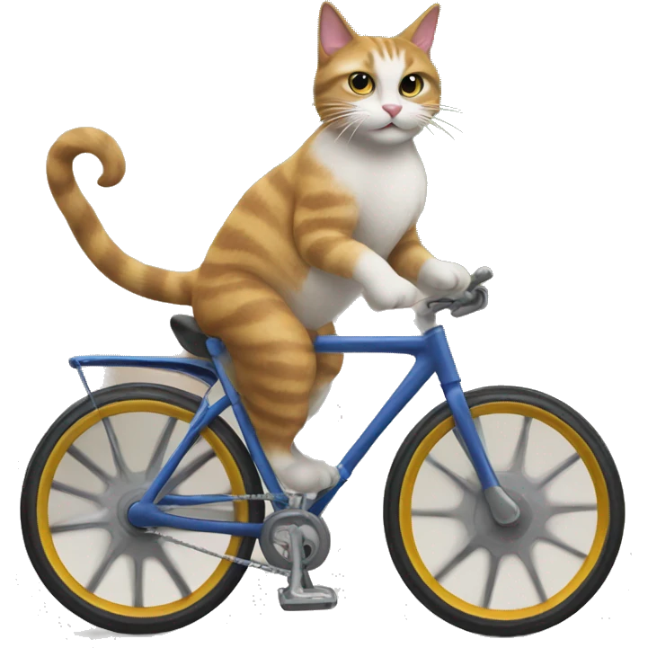 Gato en bicicleta emoji